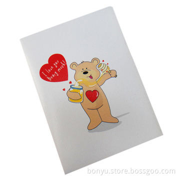 Paper greeting card, customized designs are accepted